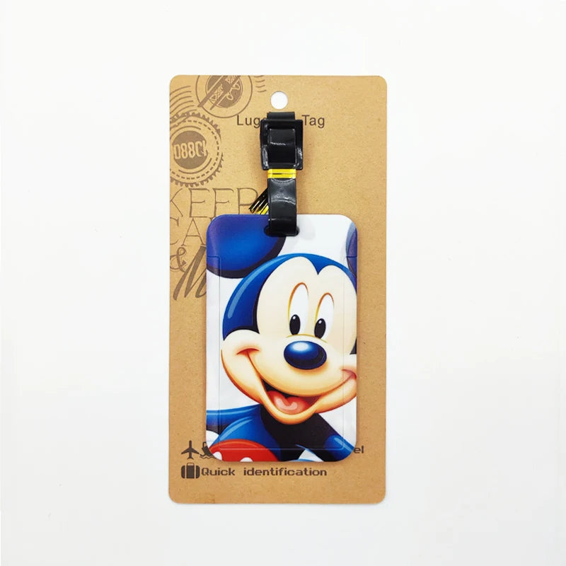 Cartoon Ears Luggage Tag – Travel Bag ID Label for Suitcases