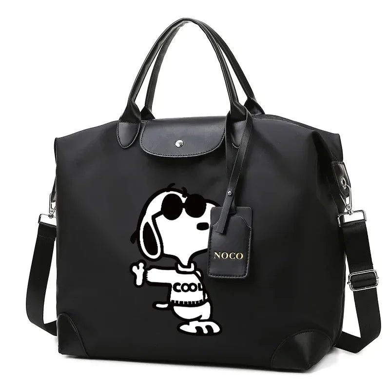 Cartoon Dog Travel Duffel Bag – Lightweight Oxford Weekender (16.1”)