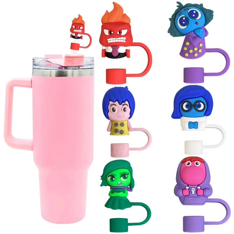 Emotion Character Straw Covers – Fun Kawaii Drink Accessories