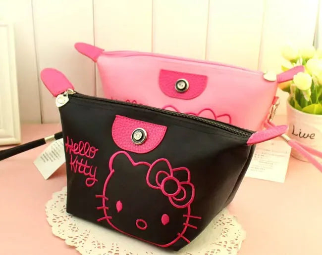 Kawaii Cartoon Makeup & Pencil Bag – Waterproof Large Capacity Storage Pouch