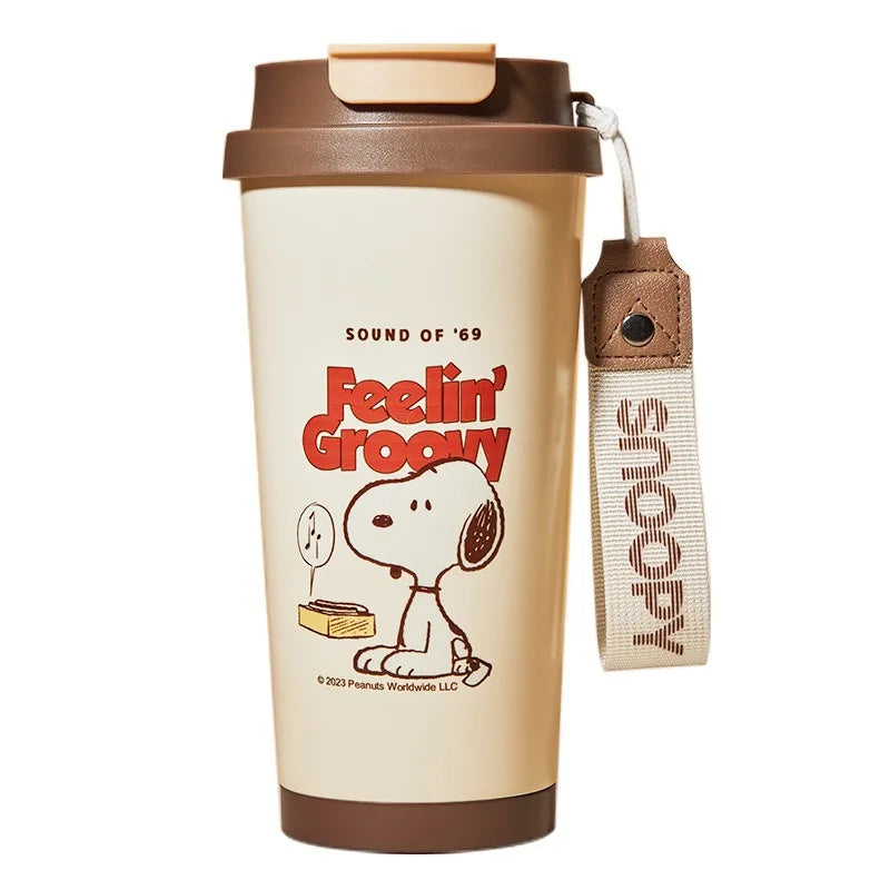 Cartoon Beagle 16.90 oz Insulated Cup with Straw – Stainless Steel Tumbler