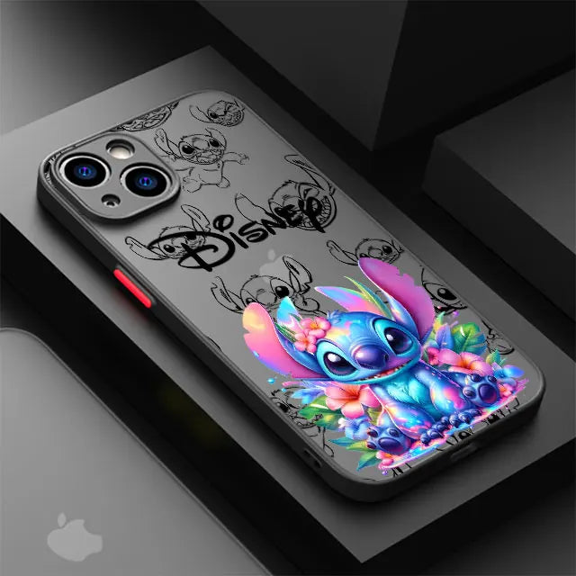 Matte Shockproof Cartoon Case – Cute Protective Cover for iPhone 15 & 16 Series