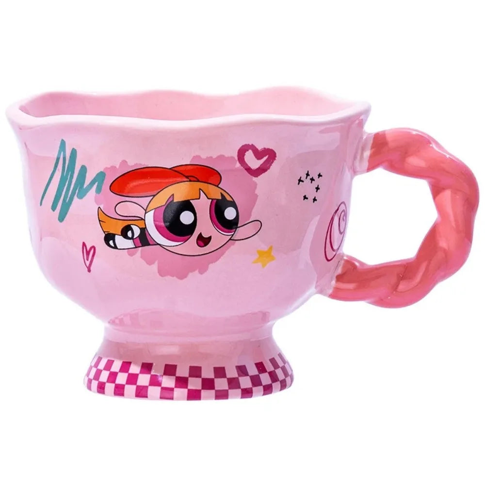 Kawaii Ceramic Coffee Cup – 12.17 oz Reusable Mug with Gift Box