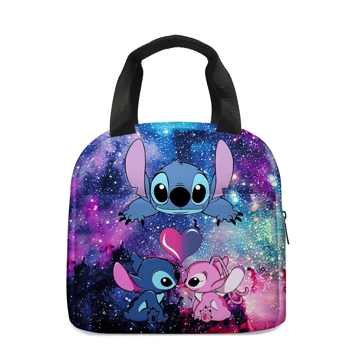 Blue Alien Cartoon Lunch Bag – Insulated Kids Cooler Tote
