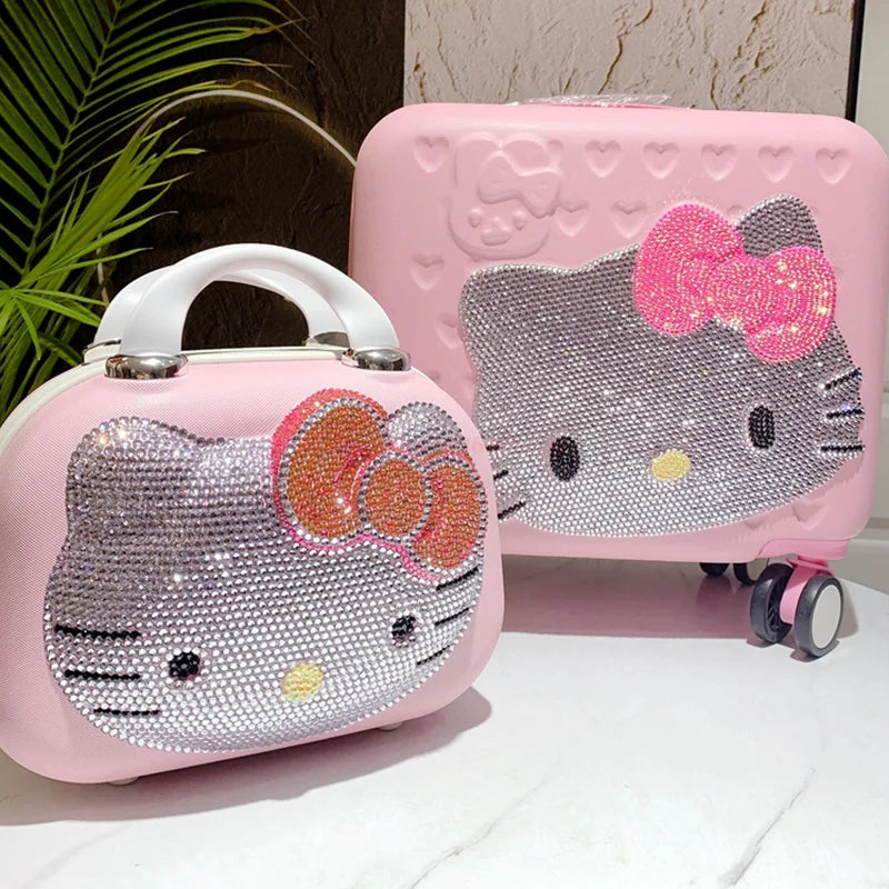 Pink Kawaii Makeup Bag – Large Capacity Travel Organizer