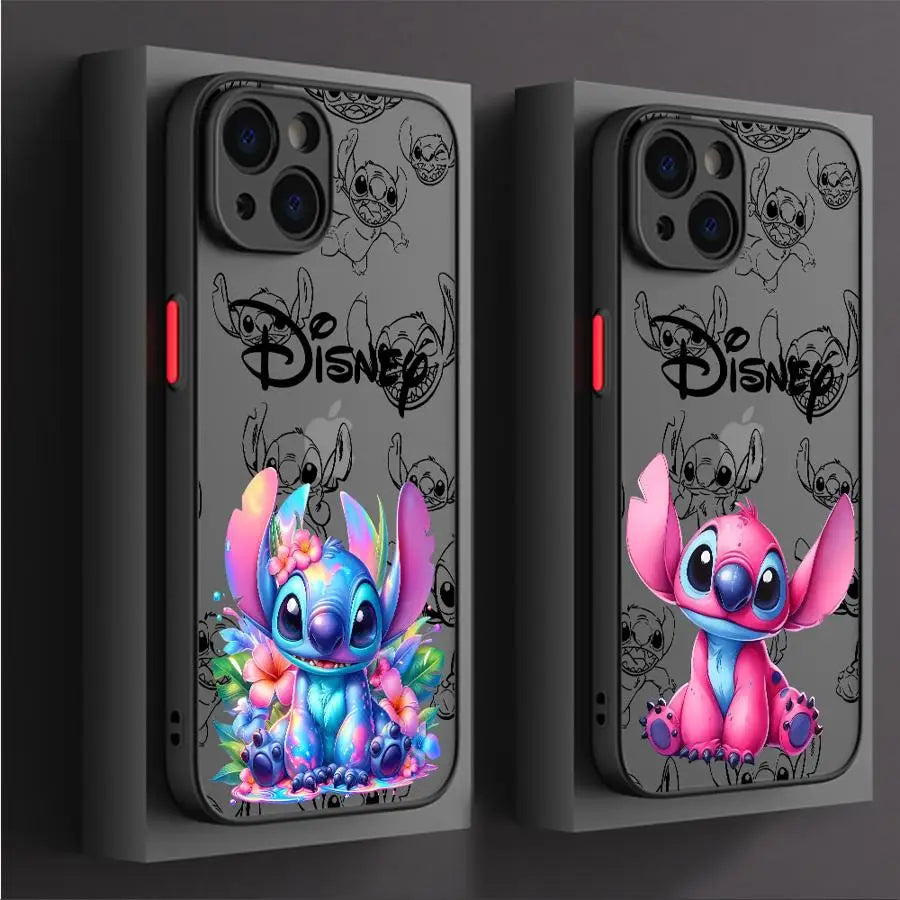 Matte Shockproof Cartoon Case – Cute Protective Cover for iPhone 15 & 16 Series
