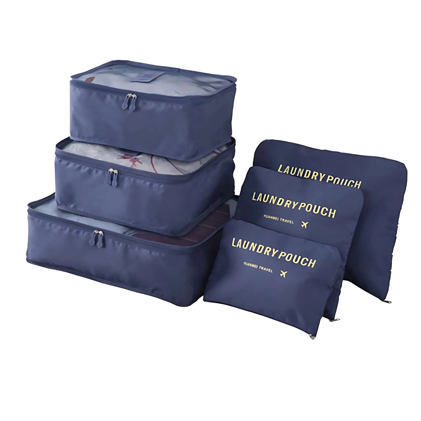 6-Piece Packing Cubes Set – Travel Organizers & Storage Bags