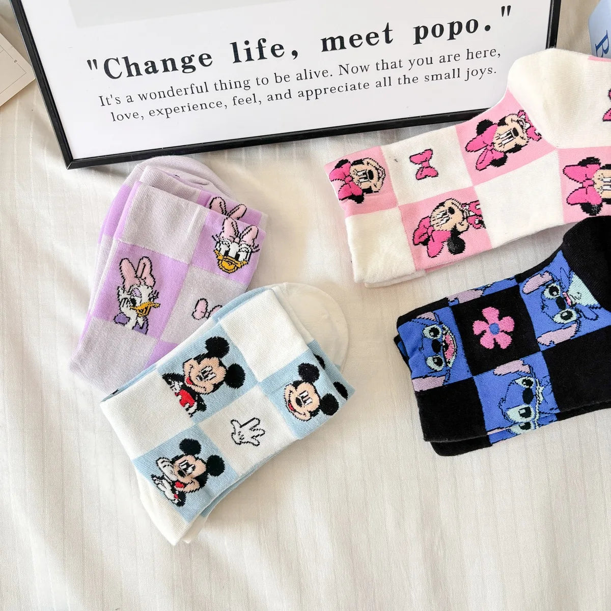 Kawaii Cartoon Knit Socks – Soft Cotton Low-Tube Socks for Everyday Wear