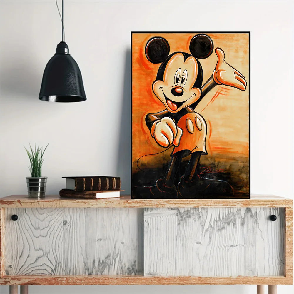 Kawaii Doodle Wall Art Print – Vertical Canvas for Kids’ Rooms or Living Spaces