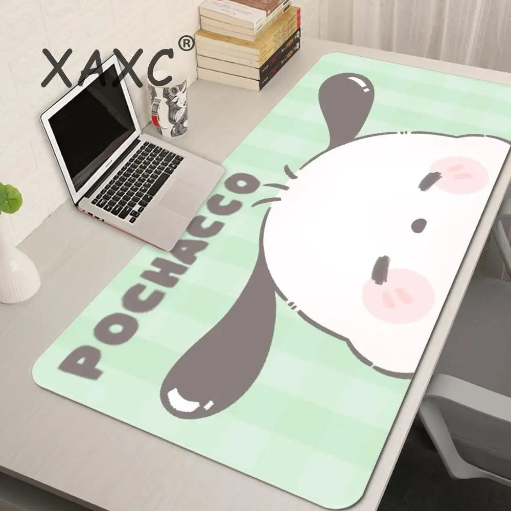 Kawaii Cat & Bunny Desk Mouse Pad – Multiple Sizes, Anti-Slip Gaming Mat