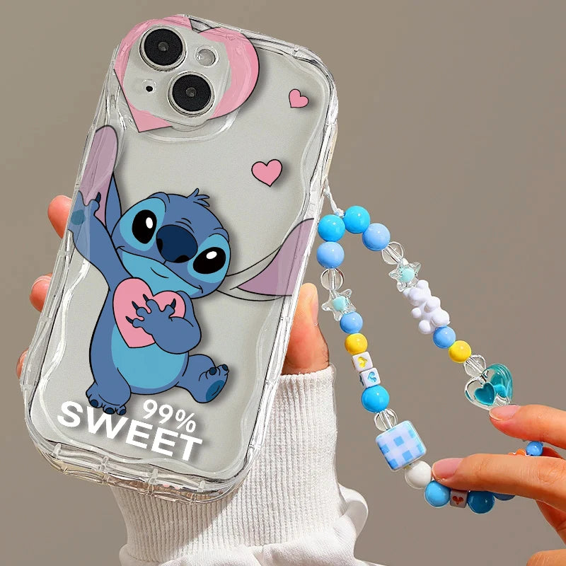 Cute Blue Cartoon Phone Case – Soft TPU Cover for iPhone 15 Series