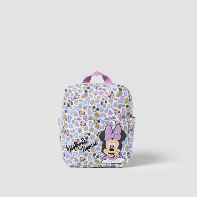 Cartoon Mouse Canvas Backpack – Large Capacity School & Travel Bag