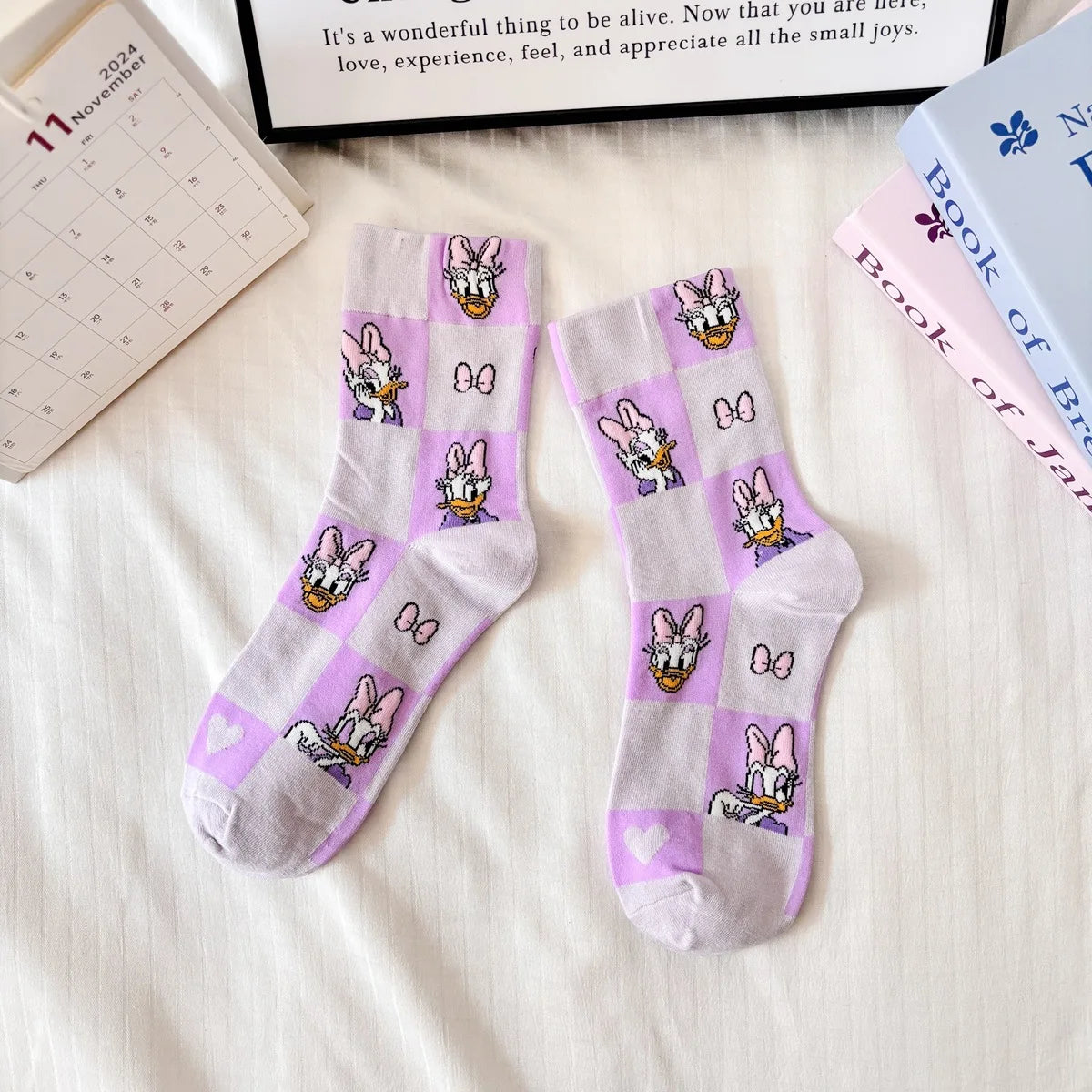 Kawaii Cartoon Knit Socks – Soft Cotton Low-Tube Socks for Everyday Wear