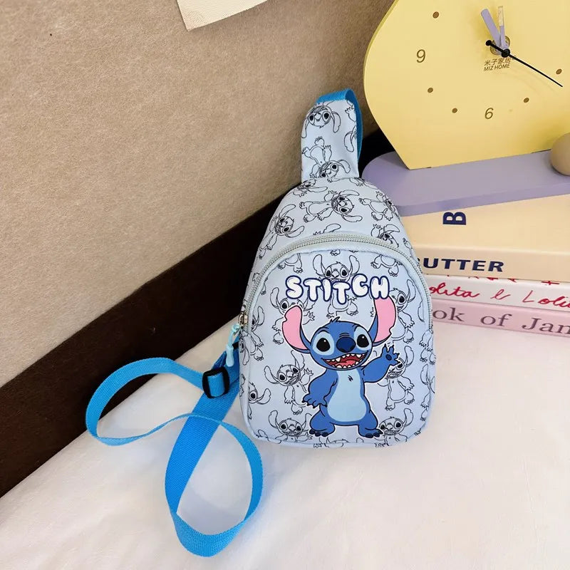 Cartoon Bear & Bunny Sling Chest Bag – Cute Anime Style Crossbody with Coin Pouch