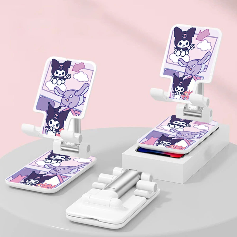 Kawaii Adjustable Desktop Phone & Tablet Stand – Cartoon Style