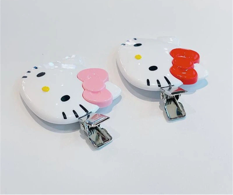 Kawaii Cartoon Hair Clip & Scrunchie Set – Cute Bow & Kitty-Inspired Design