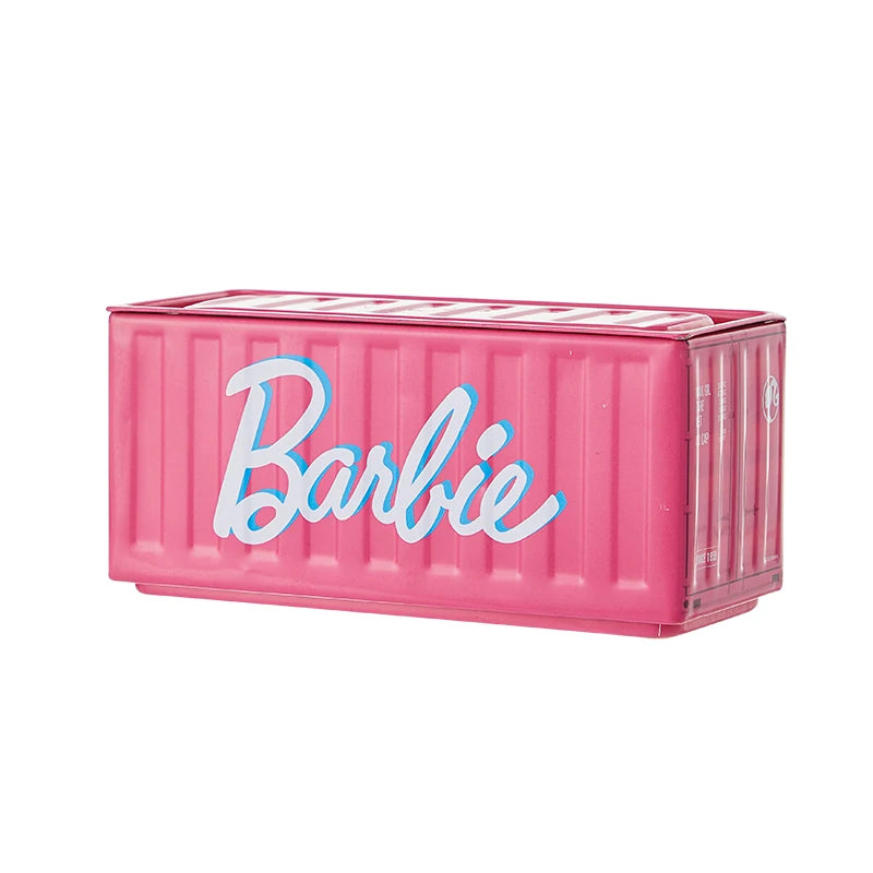 Barbie-Inspired Mini Storage Containers – Stackable Metal Desk Organizer (2 Sizes)