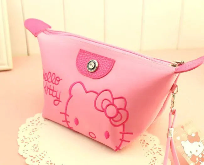 Kawaii Cartoon Makeup & Pencil Bag – Waterproof Large Capacity Storage Pouch