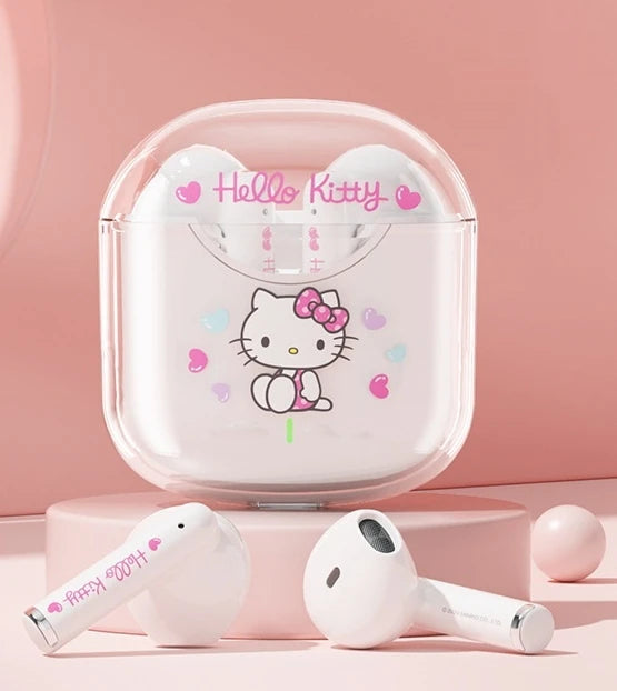 Cute Wireless Bluetooth Earbuds – Waterproof with Charging Case (Type-C)