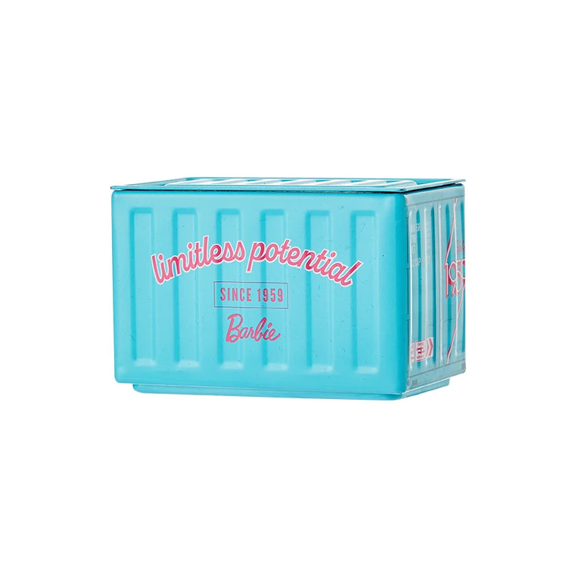 Barbie-Inspired Mini Storage Containers – Stackable Metal Desk Organizer (2 Sizes)