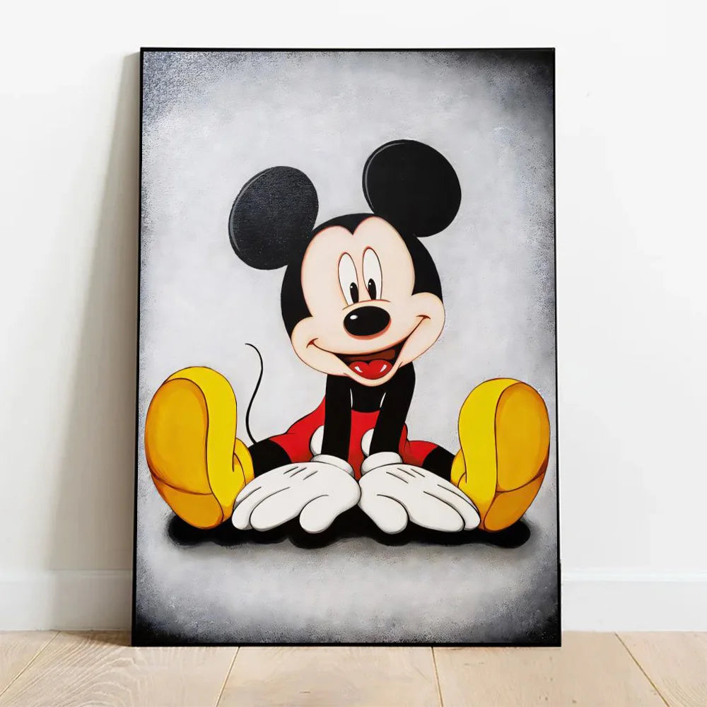 Kawaii Doodle Wall Art Print – Vertical Canvas for Kids’ Rooms or Living Spaces
