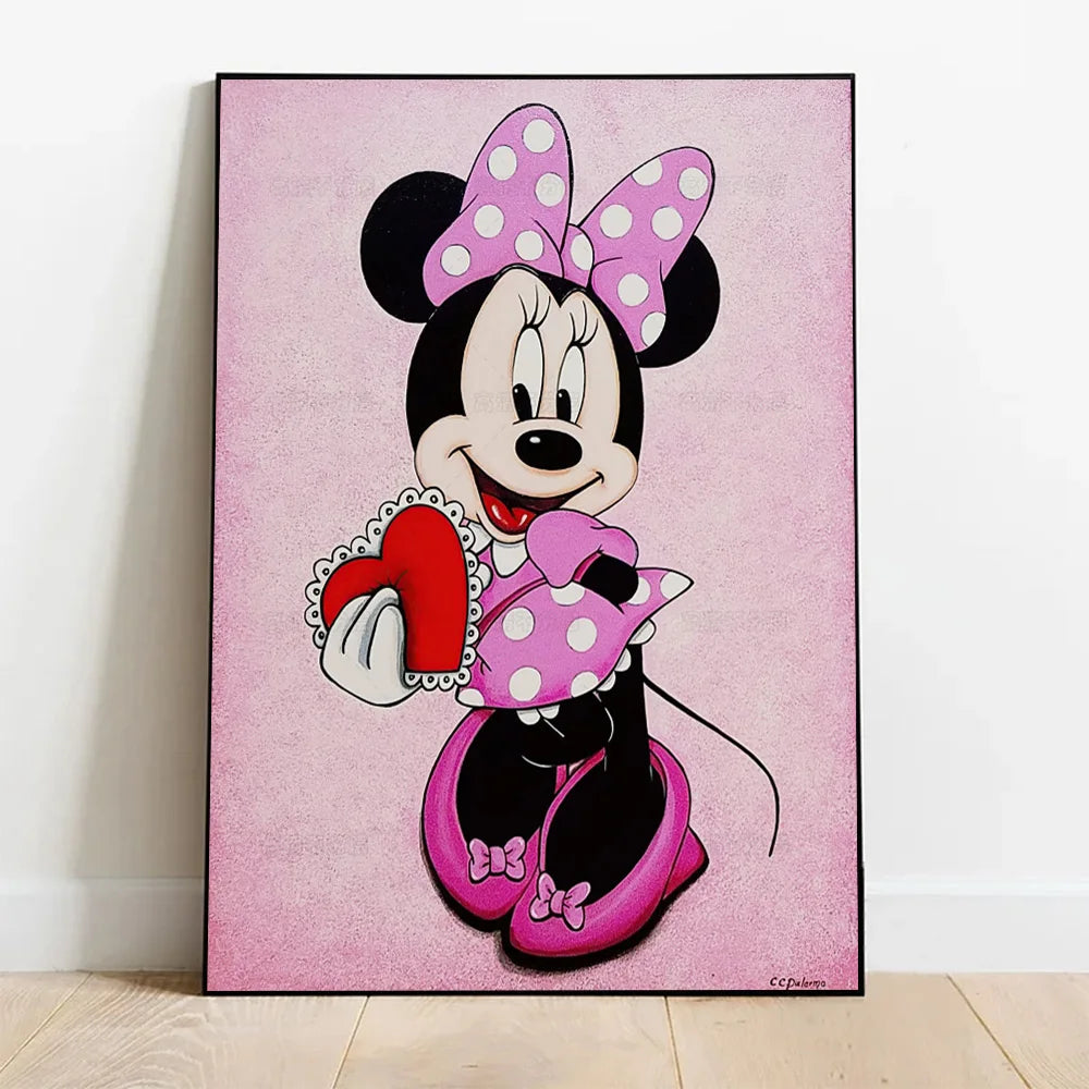 Kawaii Doodle Wall Art Print – Vertical Canvas for Kids’ Rooms or Living Spaces