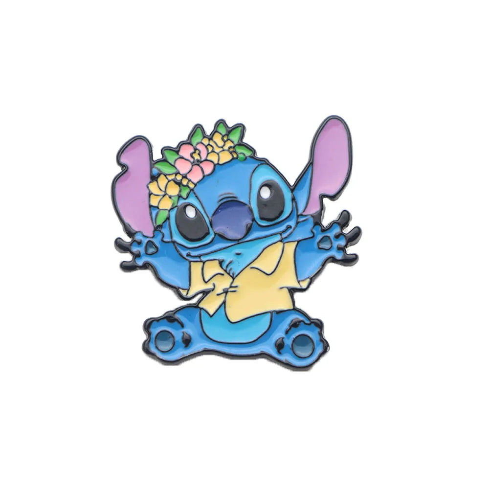 Cute Blue Alien Enamel Pin – Cartoon Lapel Brooch for Bags & Jackets
