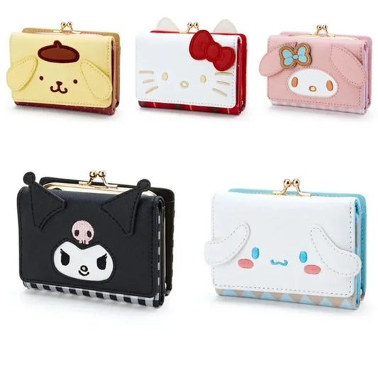 Kawaii Cartoon Wallet – Cute Zip Coin & Card Holder