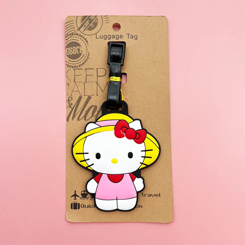 Kawaii Bow Luggage Tag – Cute Travel Bag Identifier