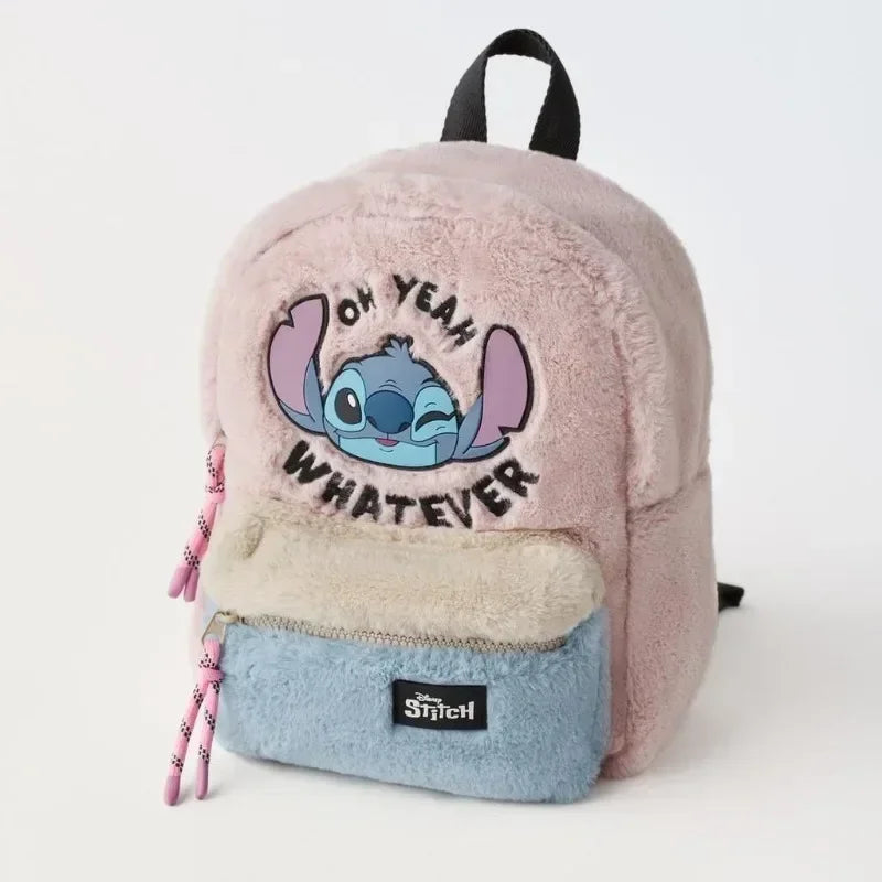 Cartoon Mouse Canvas Backpack – Large Capacity School & Travel Bag
