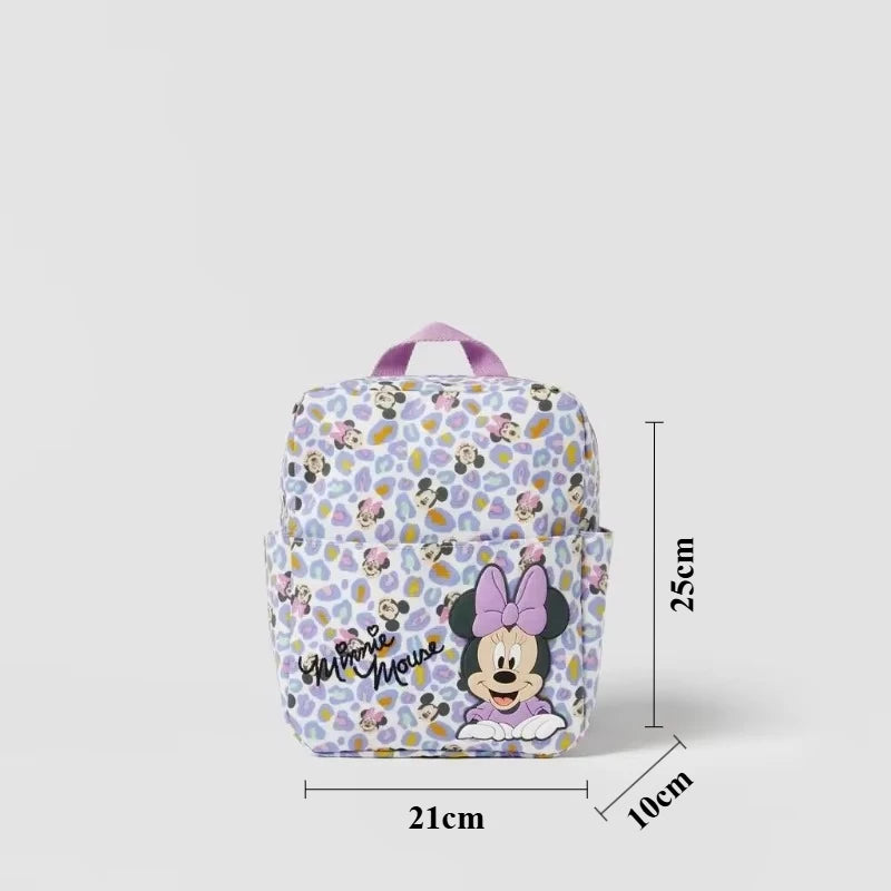 Cartoon Mouse Canvas Backpack – Large Capacity School & Travel Bag