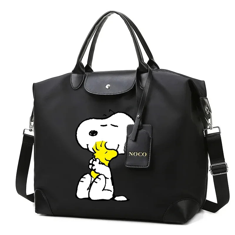 Cartoon Dog Travel Duffel Bag – Lightweight Oxford Weekender (16.1”)