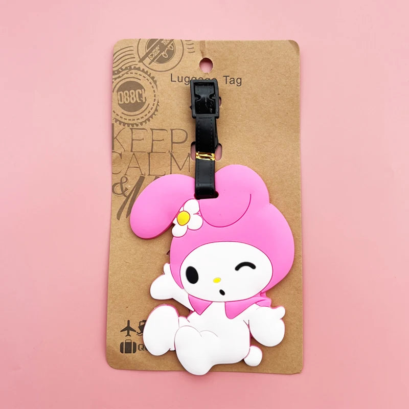 Kawaii Bow Luggage Tag – Cute Travel Bag Identifier