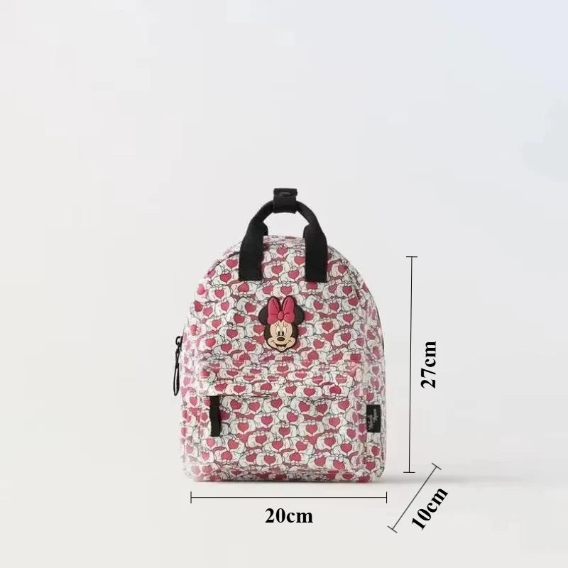 Cartoon Mouse Canvas Backpack – Large Capacity School & Travel Bag