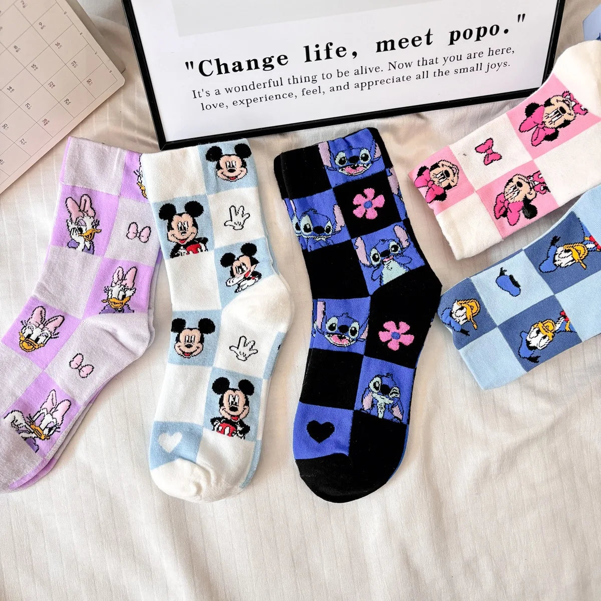Kawaii Cartoon Knit Socks – Soft Cotton Low-Tube Socks for Everyday Wear