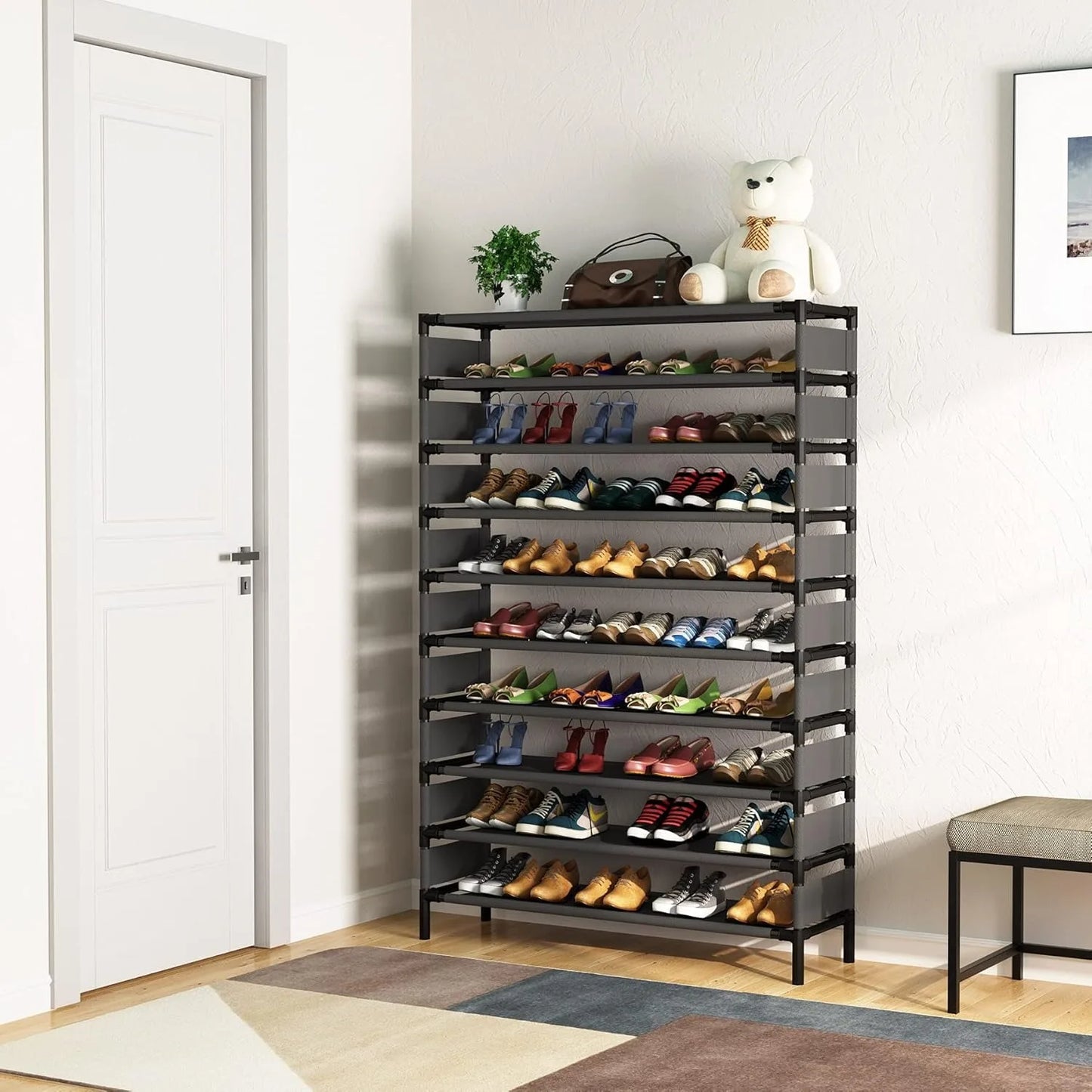 Shoe Rack – Multi-Layer Space-Saving Organizer (Holds 50+ Pairs)