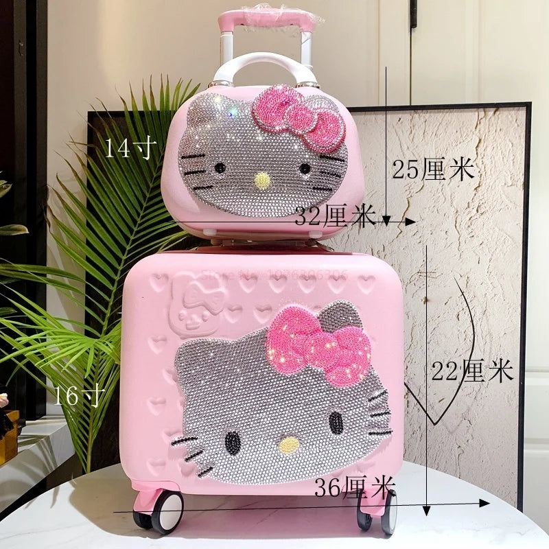 Pink Kawaii Makeup Bag – Large Capacity Travel Organizer
