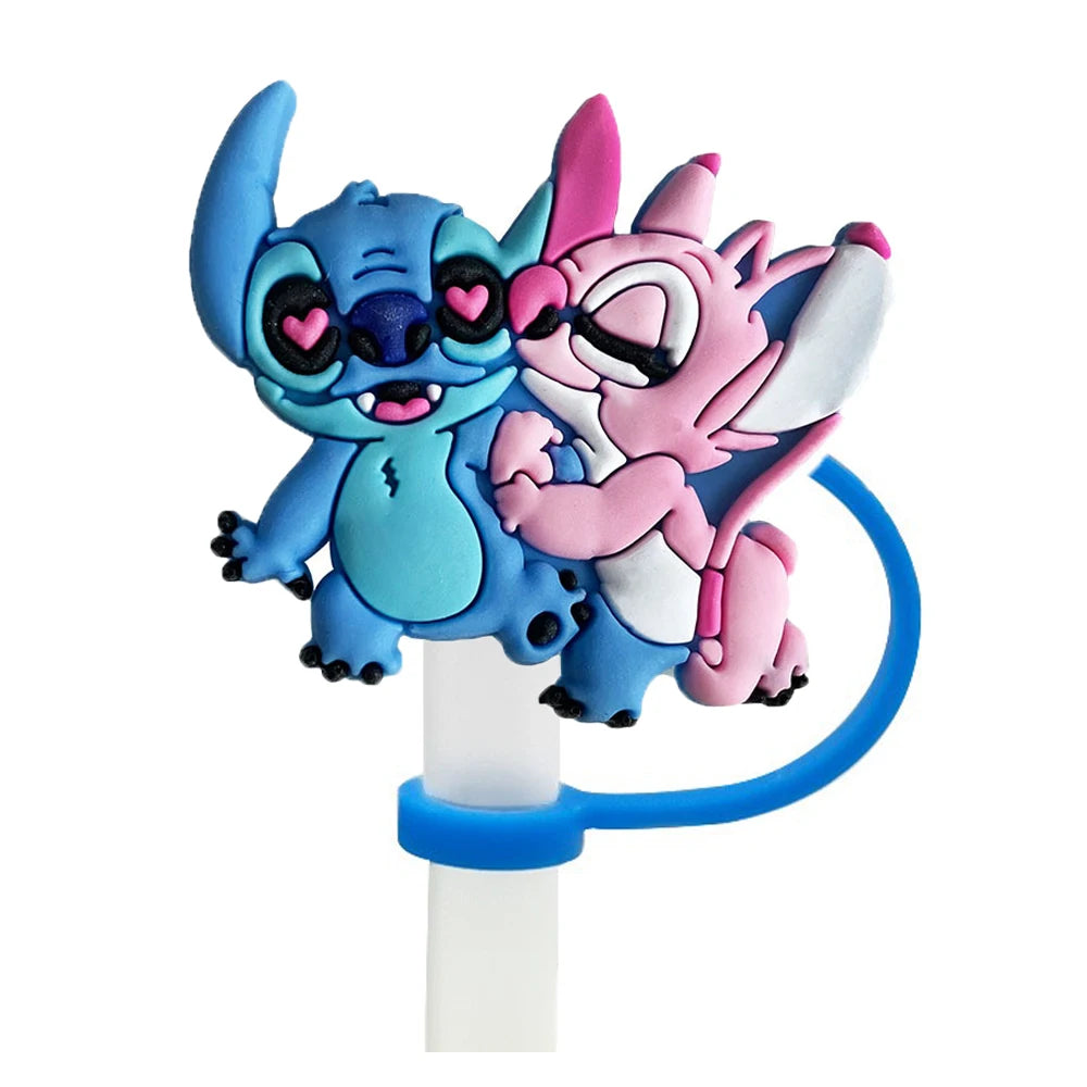 awaii Cartoon Straw Cap Set – Reusable Drink Cover for Cups & Tumblers
