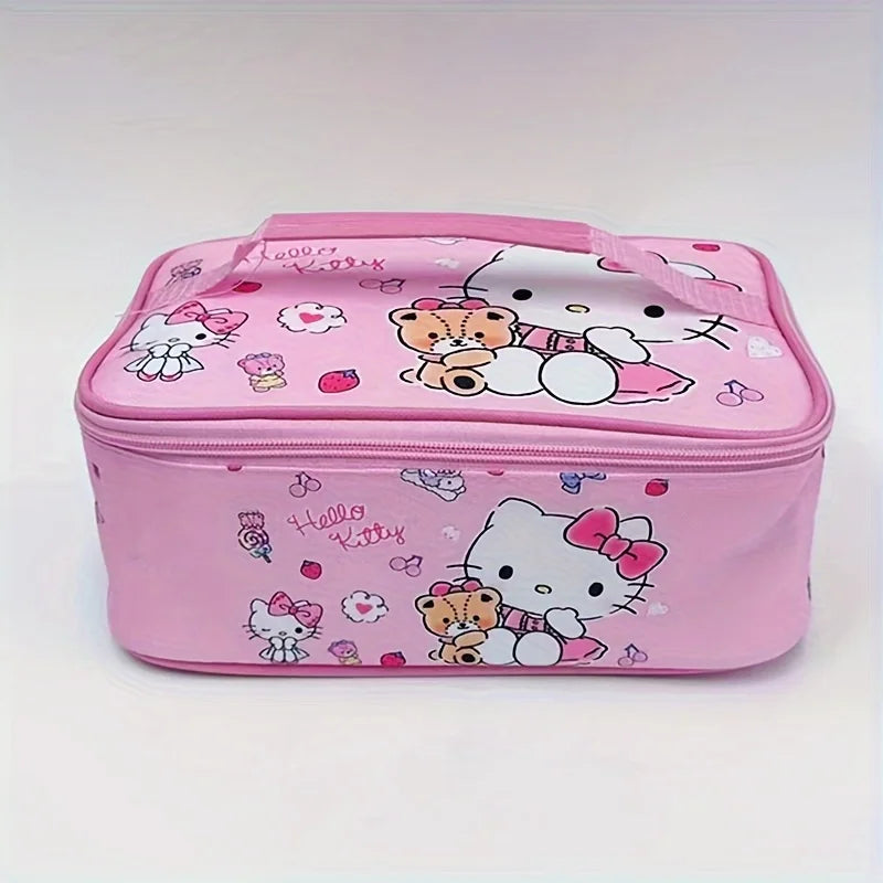 Kawaii Character Insulated Lunch Bag – Water-Resistant Cooler Tote