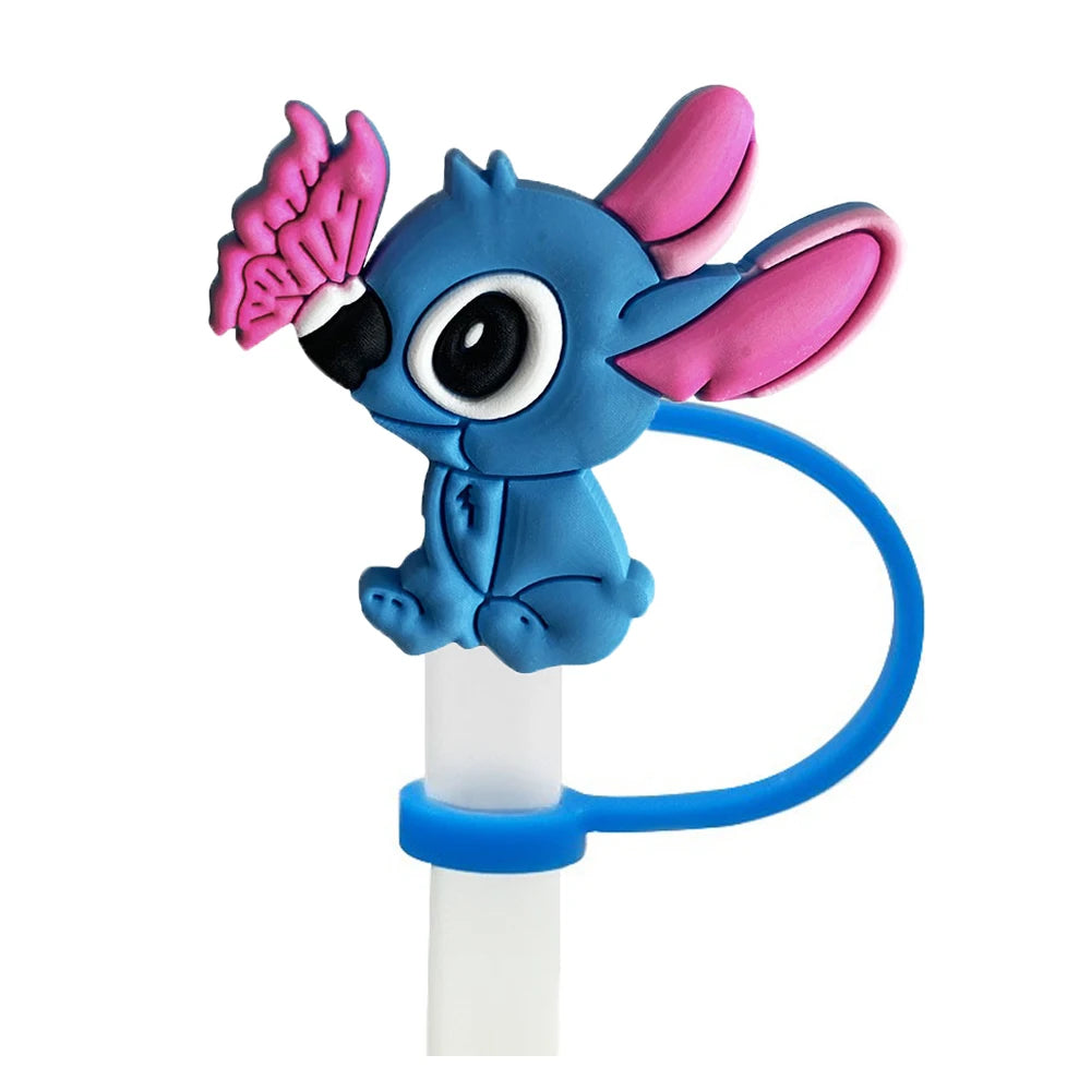 awaii Cartoon Straw Cap Set – Reusable Drink Cover for Cups & Tumblers