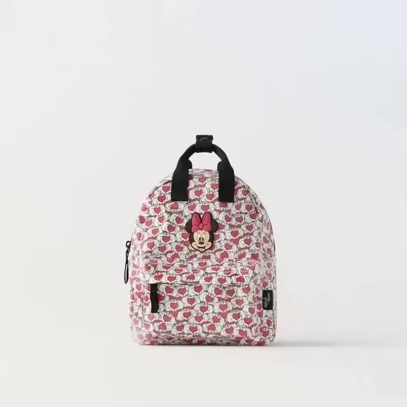 Cartoon Mouse Canvas Backpack – Large Capacity School & Travel Bag