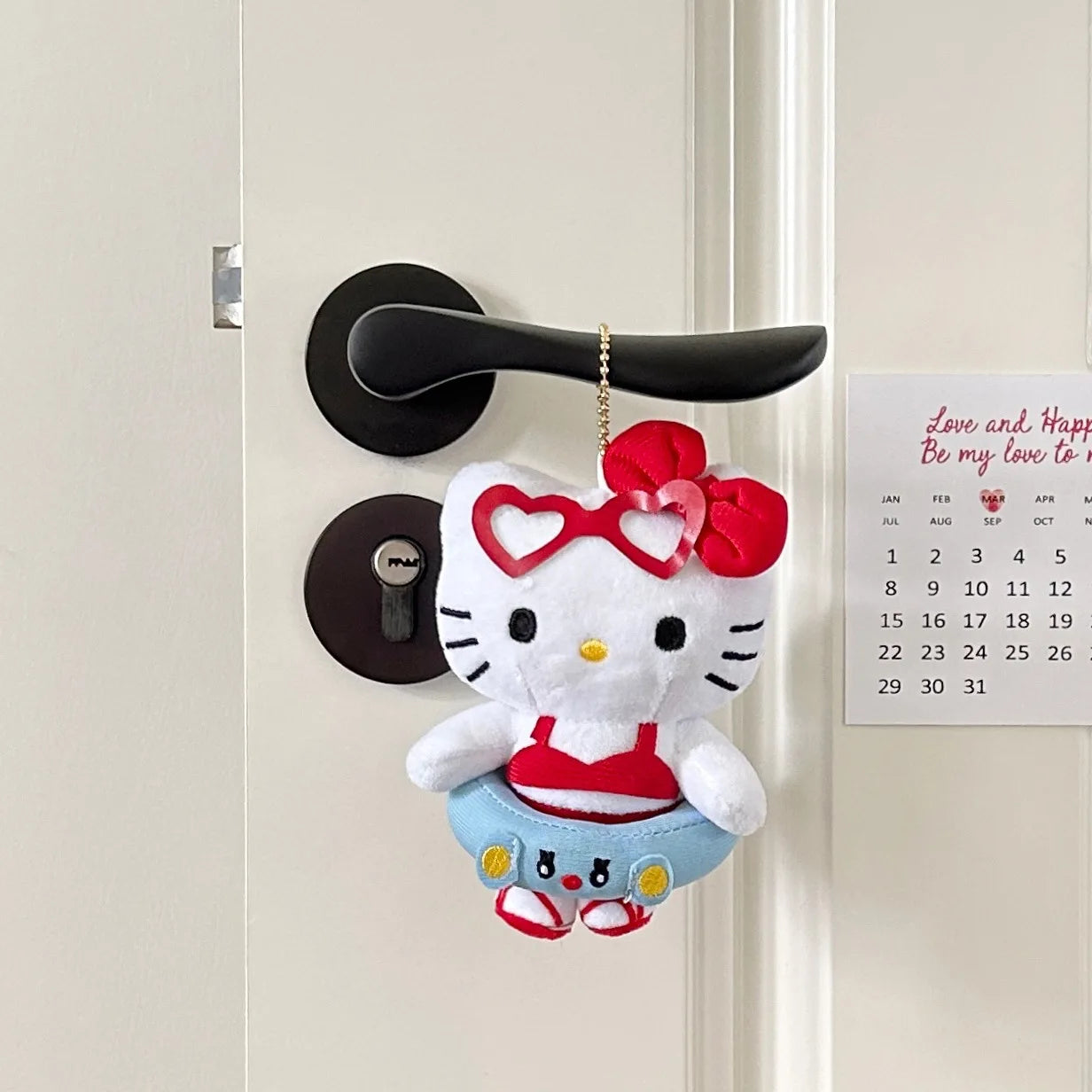 Kawaii Hawaiian Plush Keychain – 10-Style Cartoon Character Charm