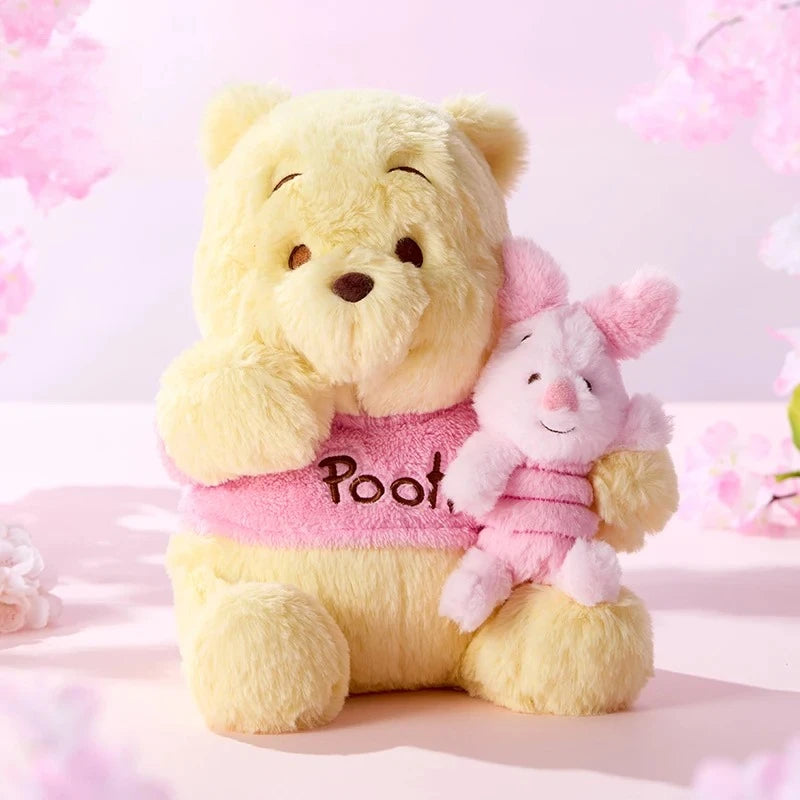 Soft Hugging Bear & Pig Plush – Kawaii-Inspired Stuffed Toy Duo