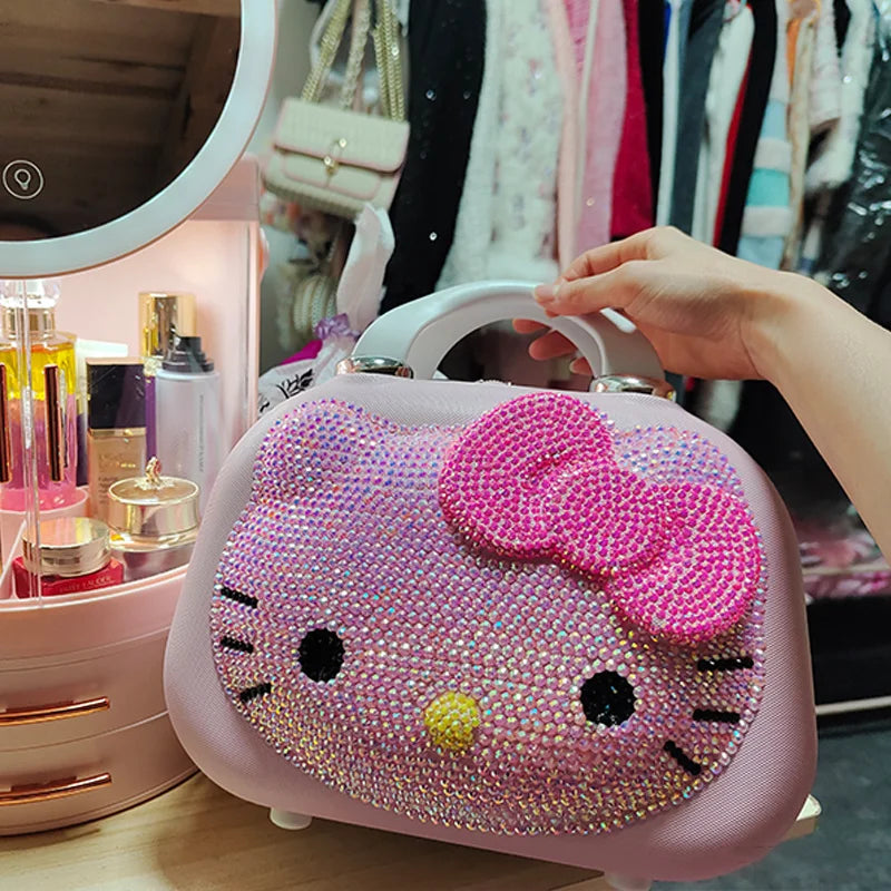 Pink Kawaii Makeup Bag – Large Capacity Travel Organizer