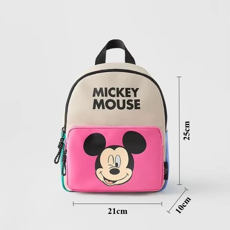 Cartoon Mouse Canvas Backpack – Large Capacity School & Travel Bag