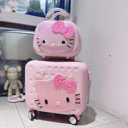 Pink Kawaii Makeup Bag – Large Capacity Travel Organizer