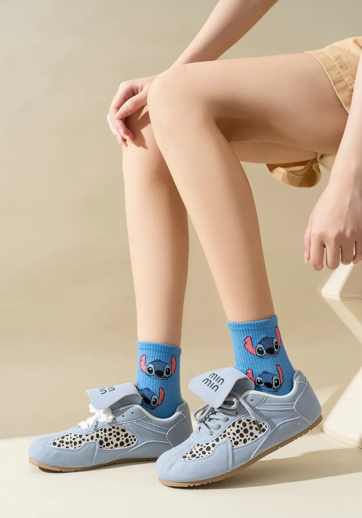 5-Pair Kawaii Cartoon Socks – Cozy Mid-Tube Cotton Socks for Kids