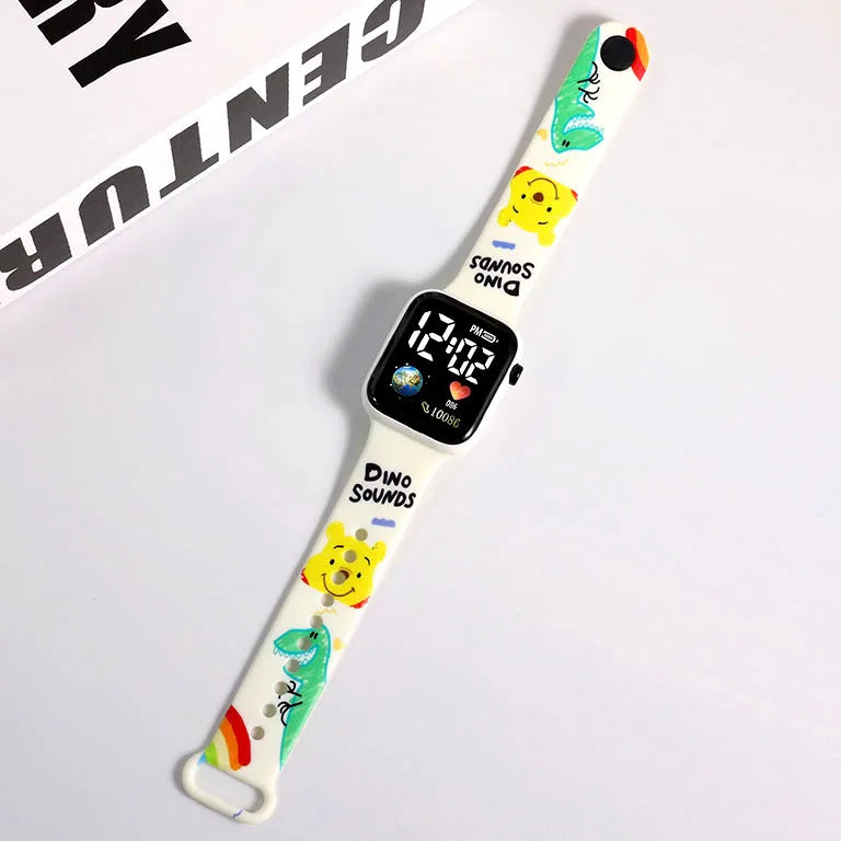 Cute Digital LED Watch – Waterproof Silicone Watch for Kids & Girls