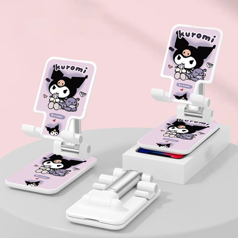 Kawaii Adjustable Desktop Phone & Tablet Stand – Cartoon Style