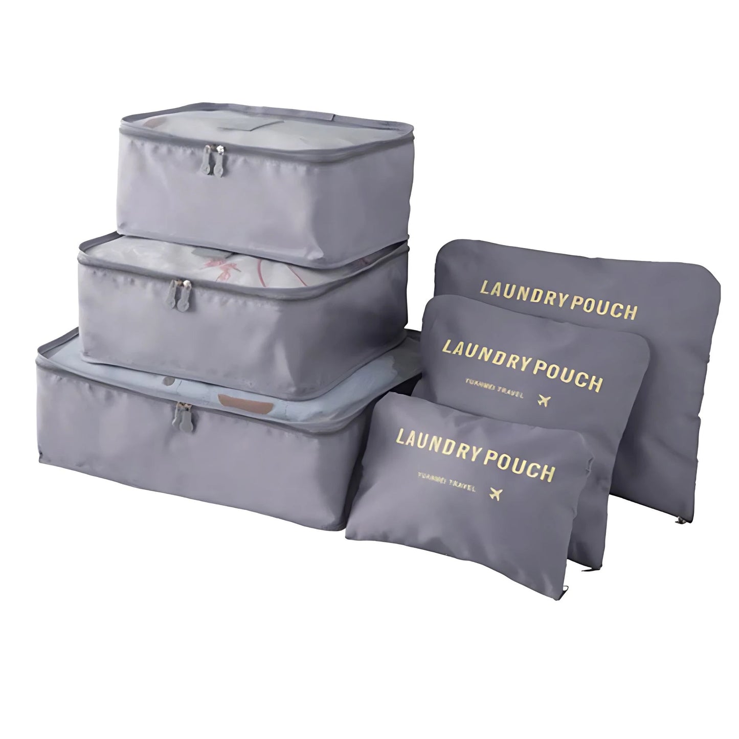 6-Piece Packing Cubes Set – Travel Organizers & Storage Bags